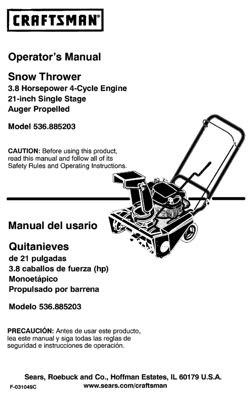 Craftsman 536.885203 User manual