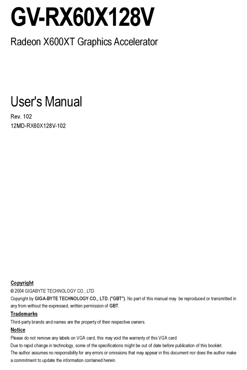 Gigabyte GV-RX60X128V user manual