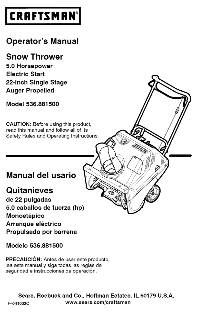 Craftsman 536.881500 Operator's manual