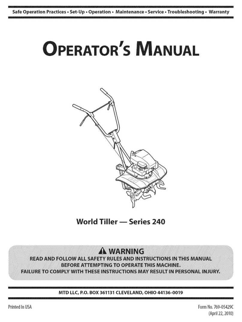 MTD 240 Series User manual