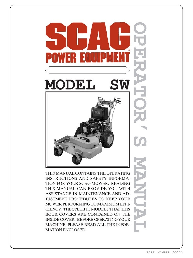 Scag Power Equipment SW Operator's manual