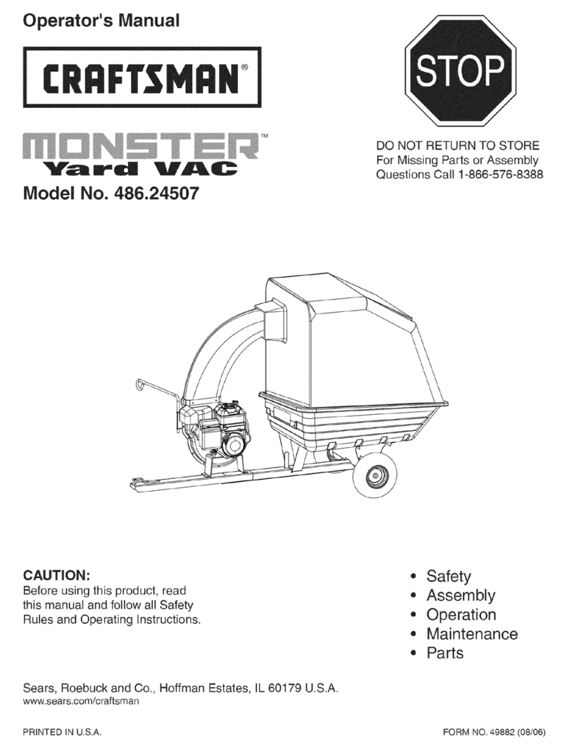 Craftsman Monster 486.24507 User manual