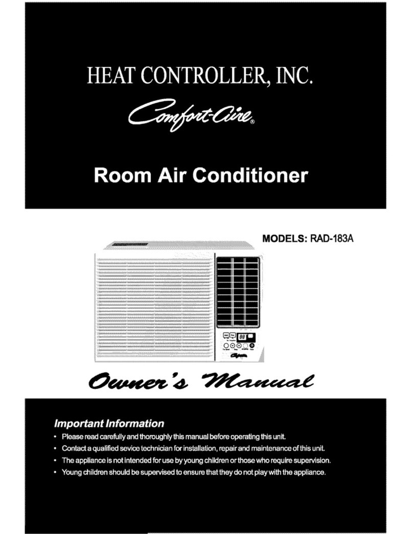 Comfortaire COMFORT AIRE RAD-183A User manual