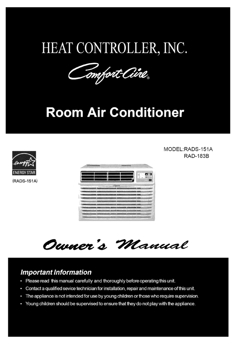 Comfortaire COMFORT AIRE RADS-151A User manual