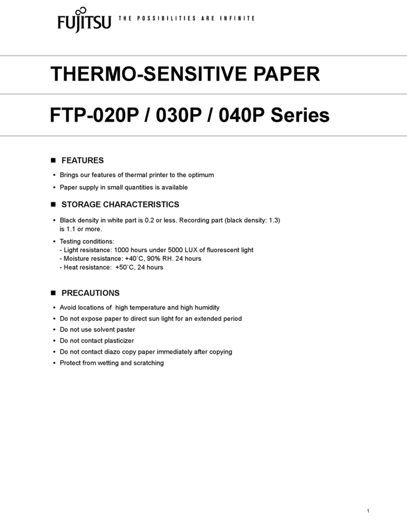 Fujitsu FTP-020P Series User manual Fujitsu FTP-020P Series User manual