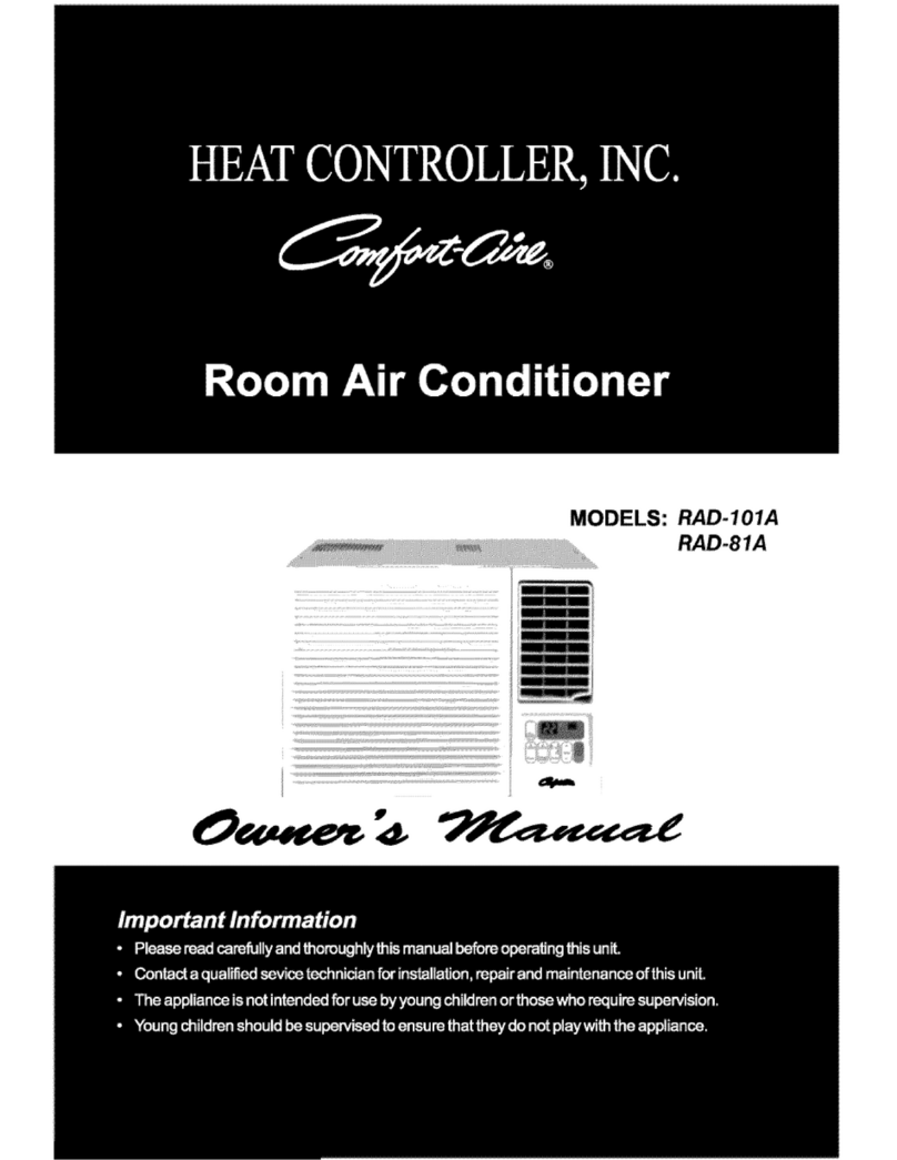 Comfortaire RAD-101A User manual
