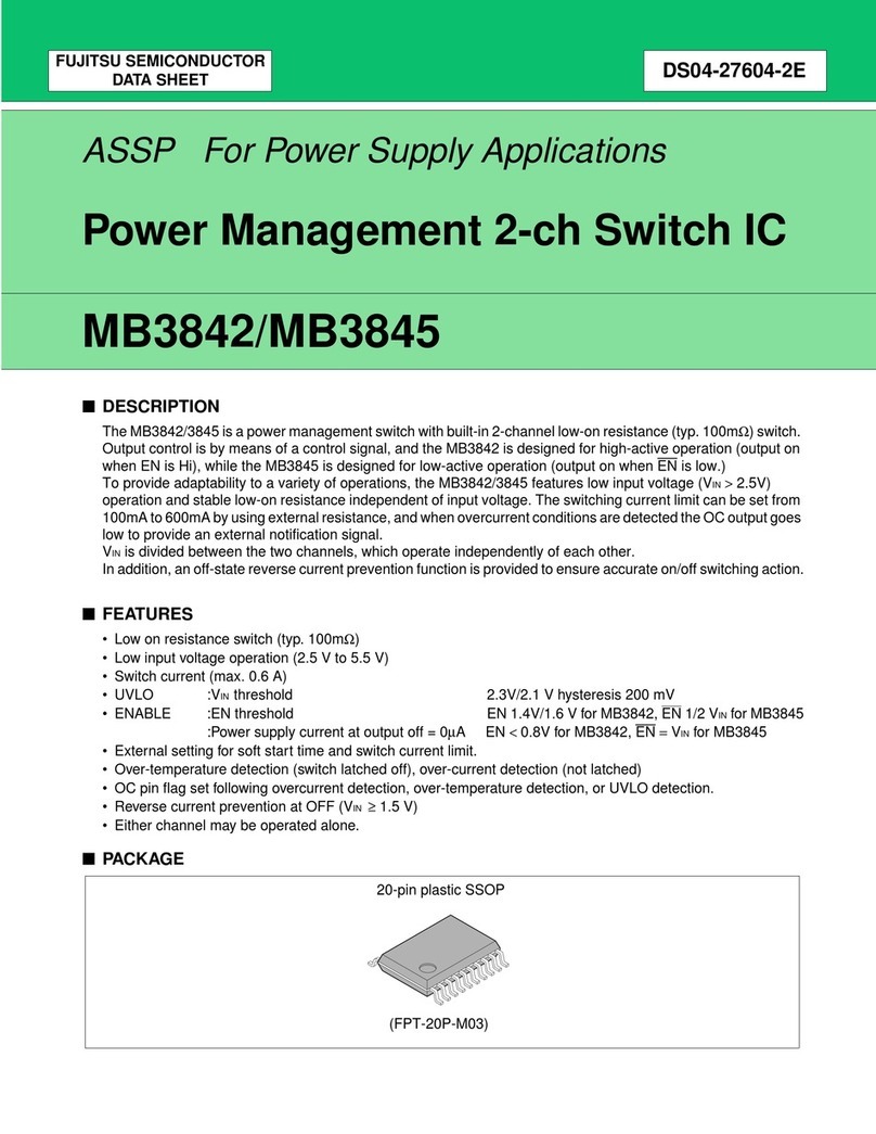 Fujitsu MB3842 User manual