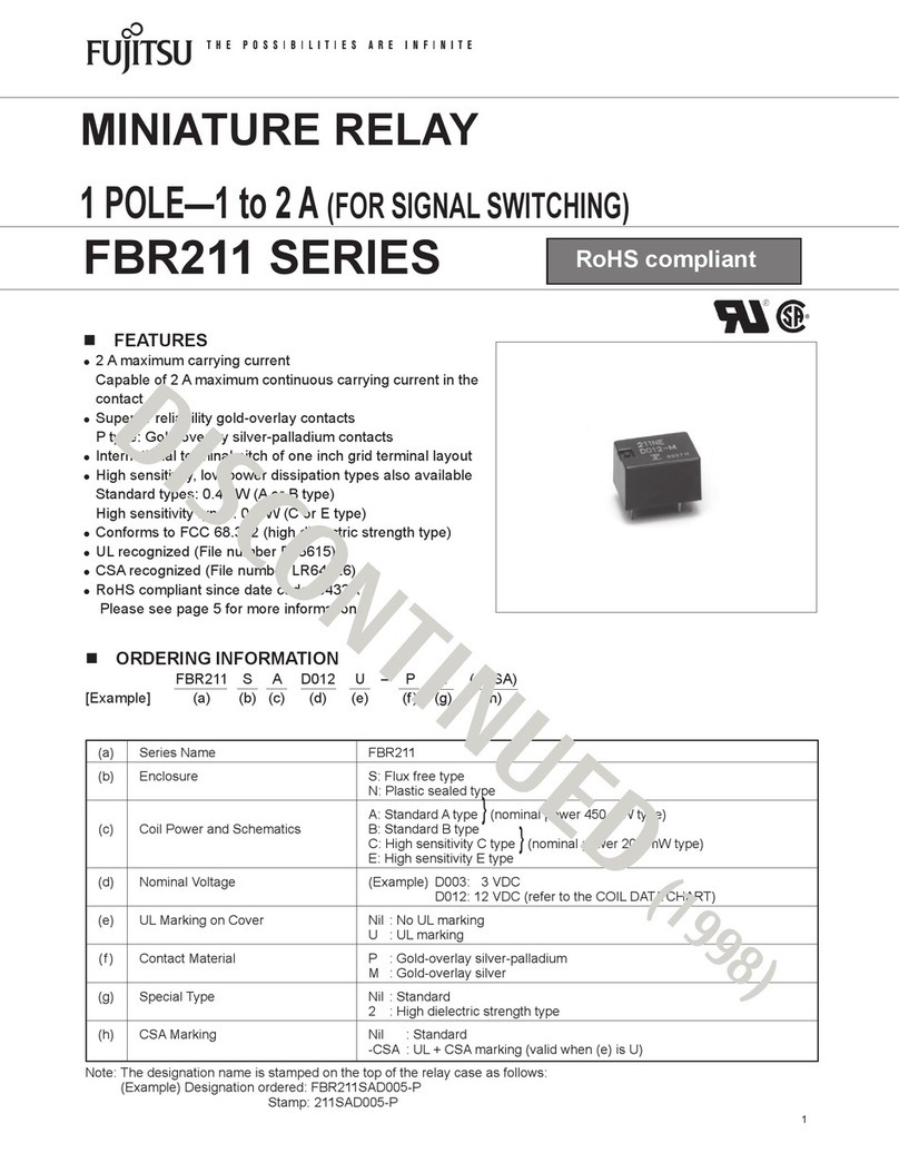 Fujitsu FBR211 SERIES manual