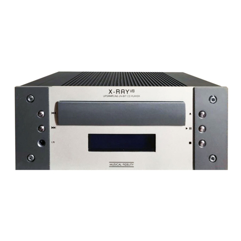 Musical Fidelity X-RAY V8 User manual