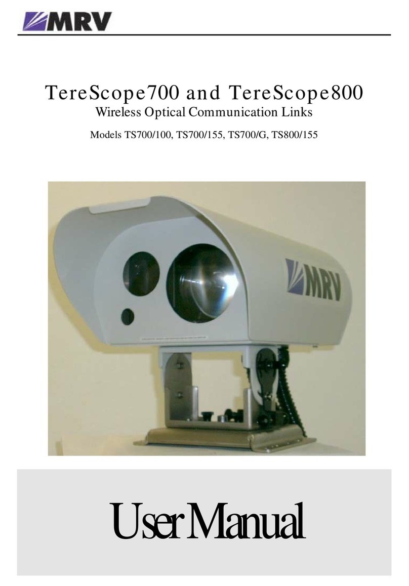 MRV TERESCOPE TS700/100 user manual