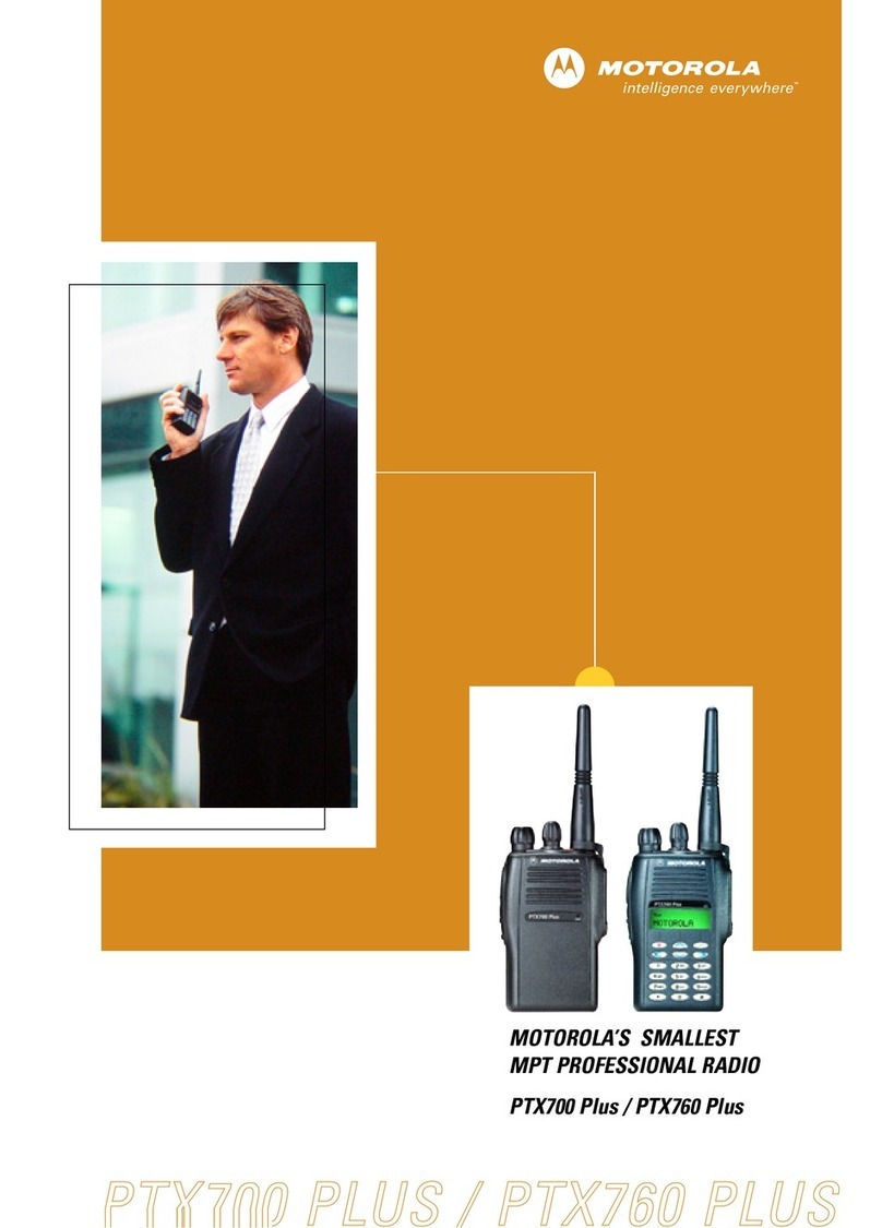 Motorola PTX700 Plus User manual
