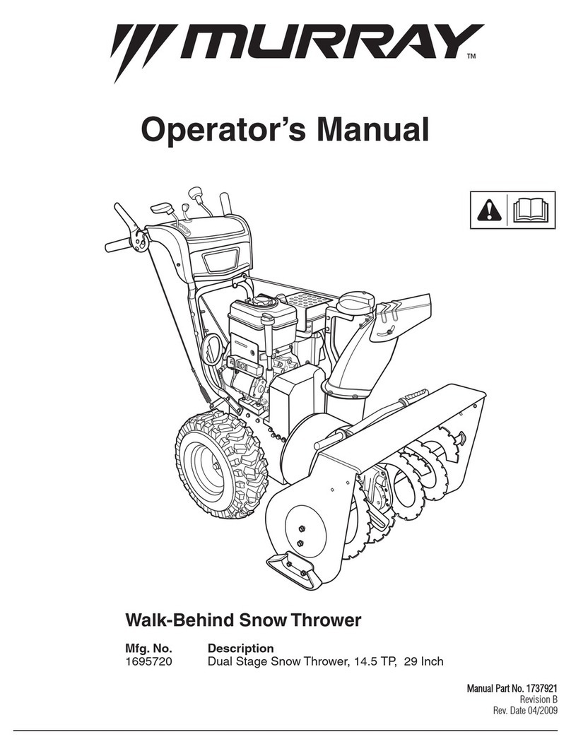 Murray Dual Stage Snow Thrower Operator's manual