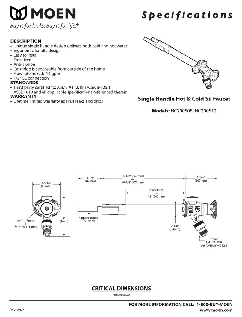 Moen HC200508 specification