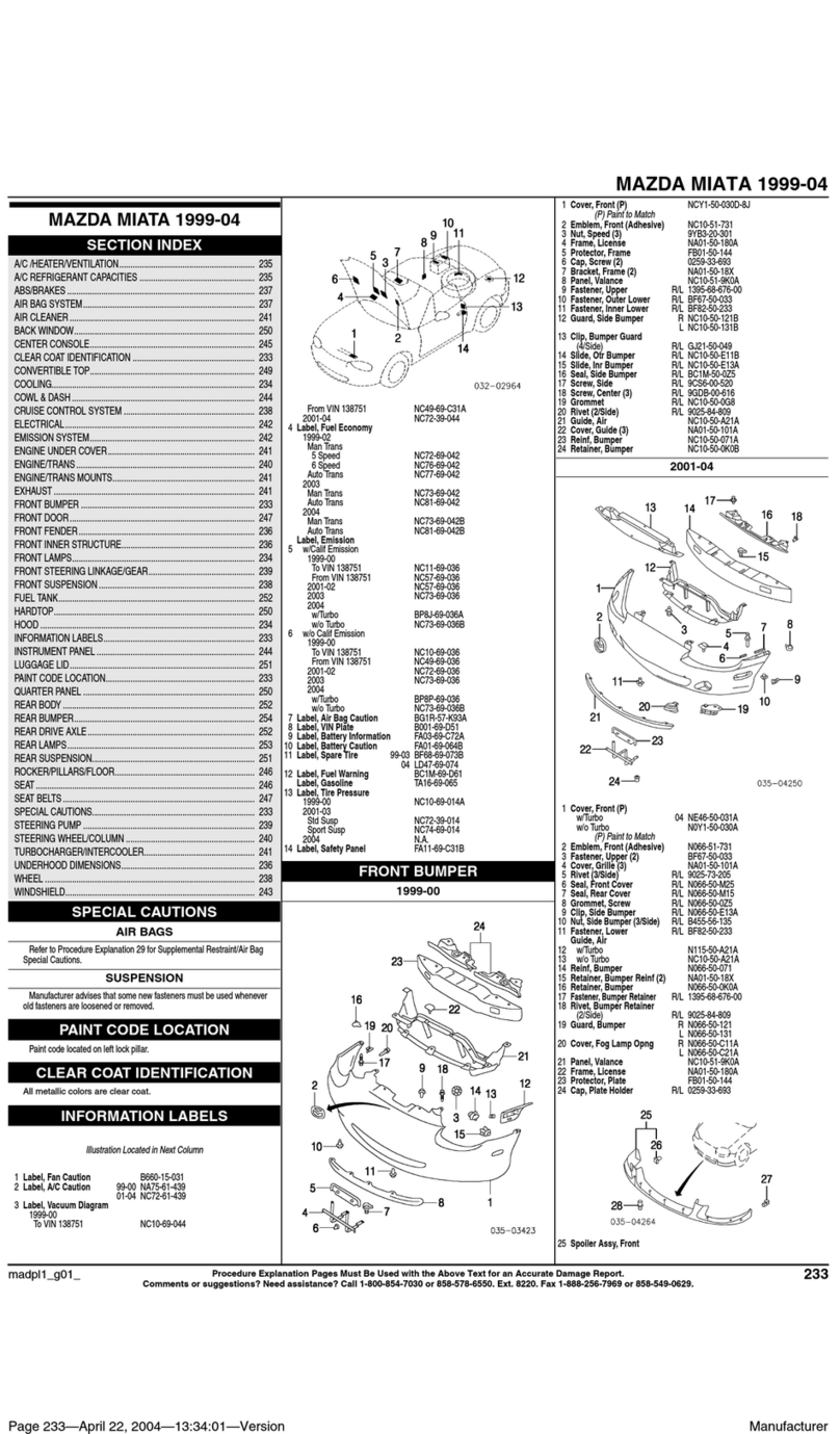 Mazda 1990 MIATA manual