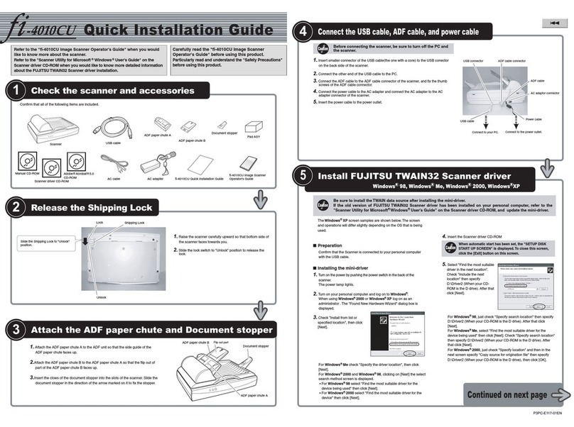 Fujitsu FI-4010CU User manual Fujitsu FI-4010CU User manual