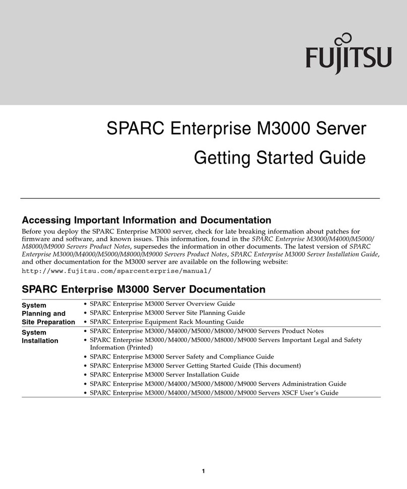 Fujitsu SPARC Enterprise M3000 User manual