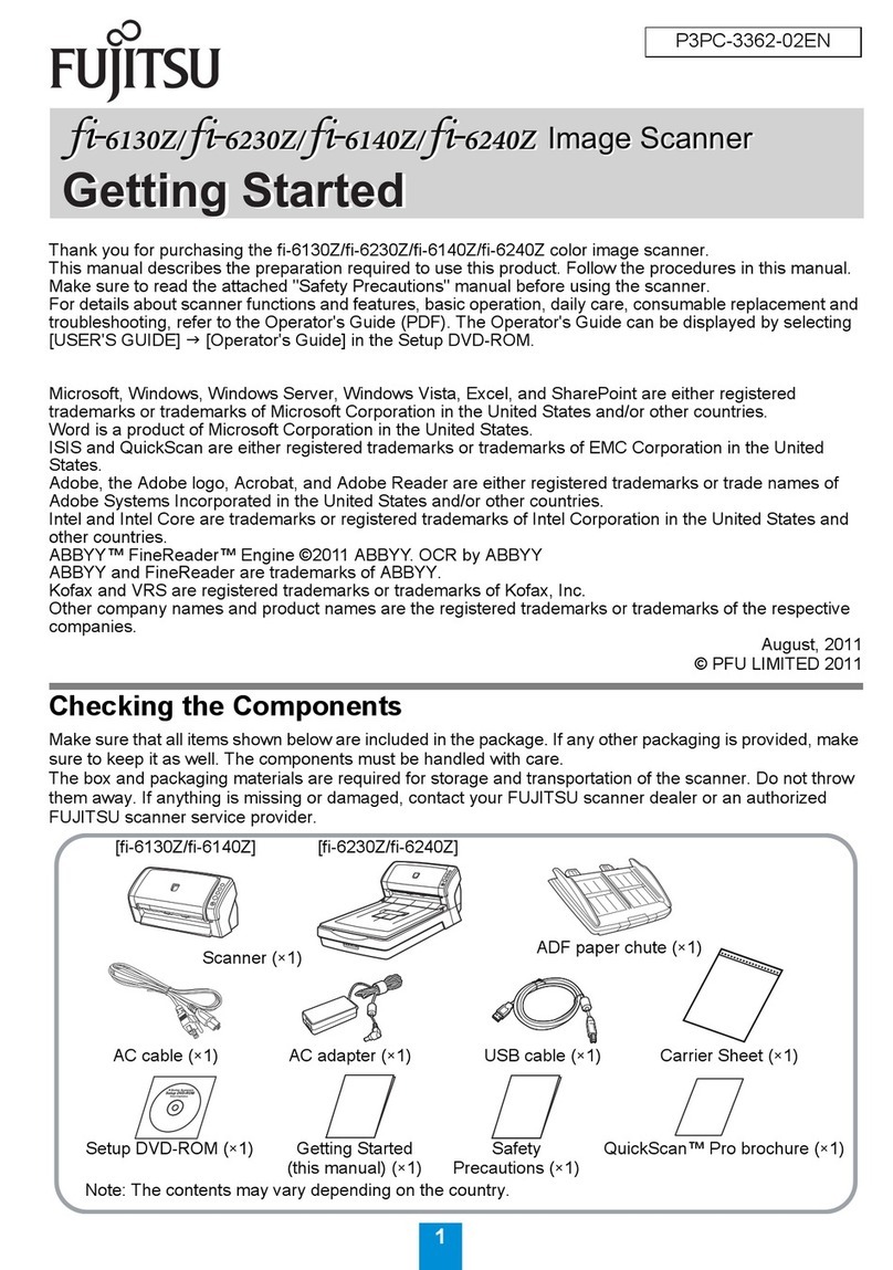 Fujitsu fi-6130Z Getting started guide
