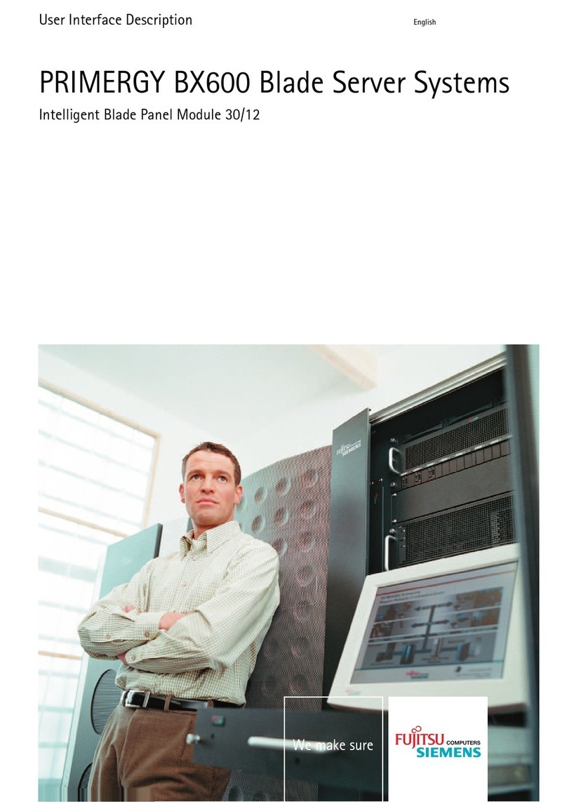 Fujitsu PRIMERGY BX600 User manual