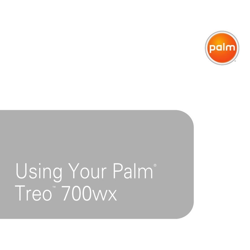 Palm 700wx - Treo Smartphone 60 MB Using instructions