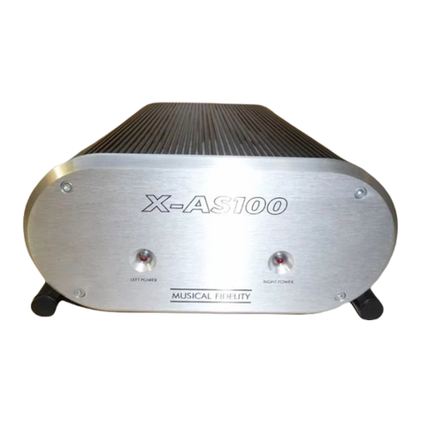 Musical Fidelity X-AS100 User manual