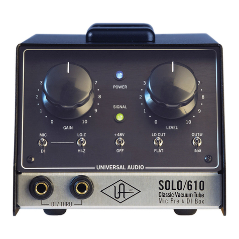 Universal Audio SOLO/610 User manual