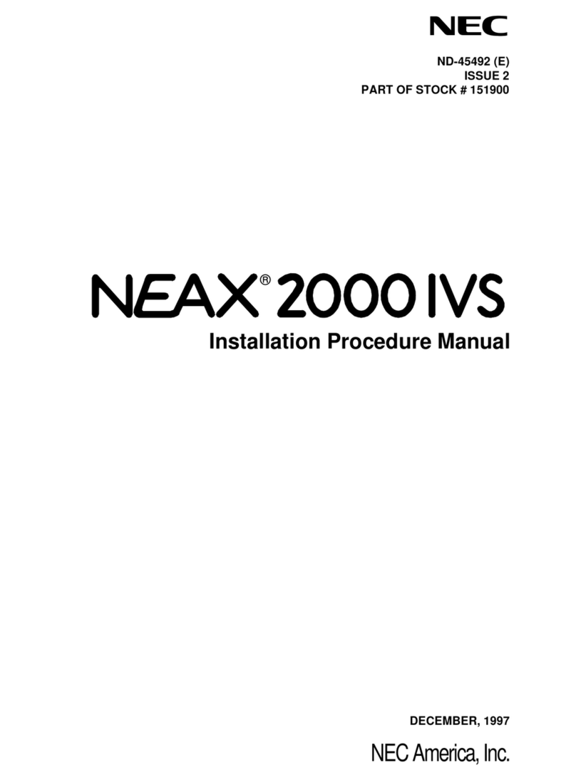 NEC NEAX 2000 IVS User manual