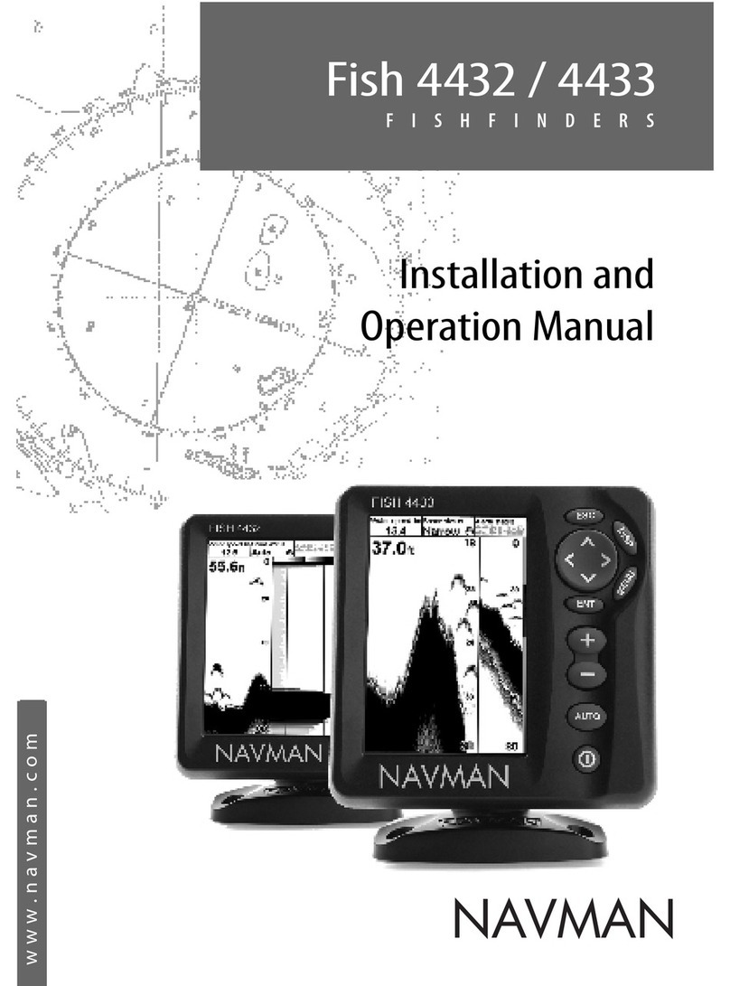 Navman Fish 4432 Installation and operation manual
