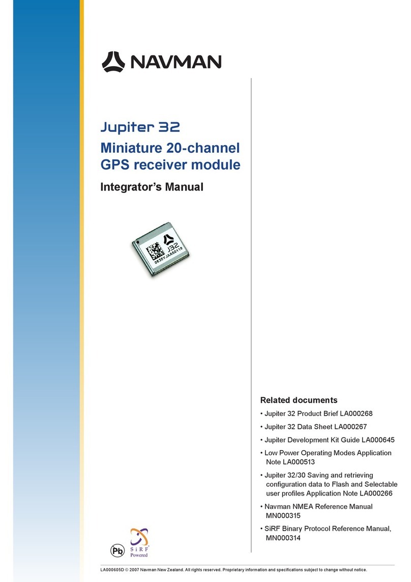 Navman Jupiter 32 User manual