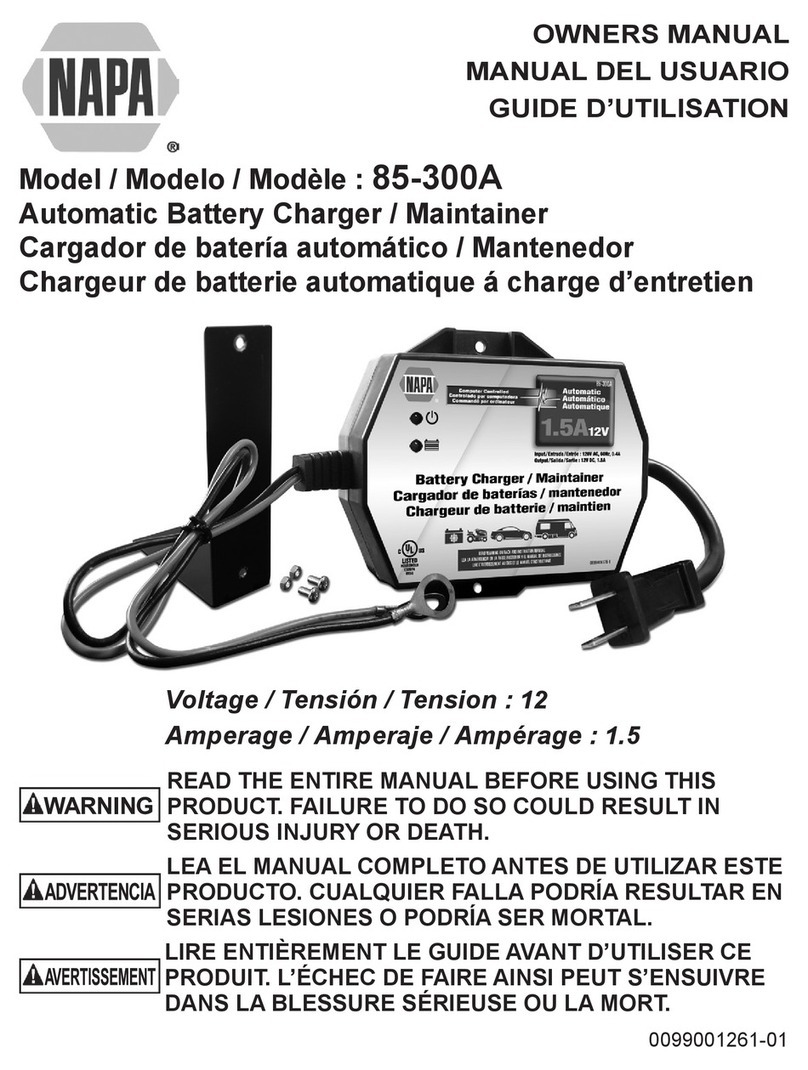 Napa 85-300A owner's manual