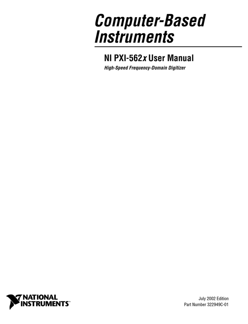 National Instruments NI PXI-562X user manual