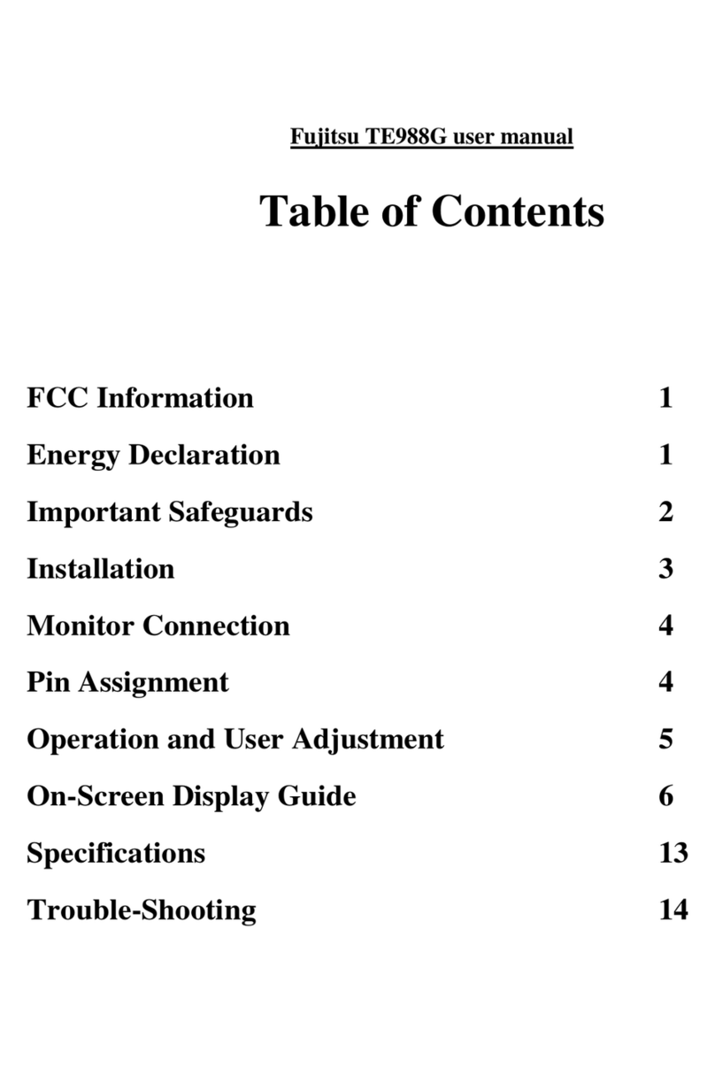 Fujitsu TE988G User manual