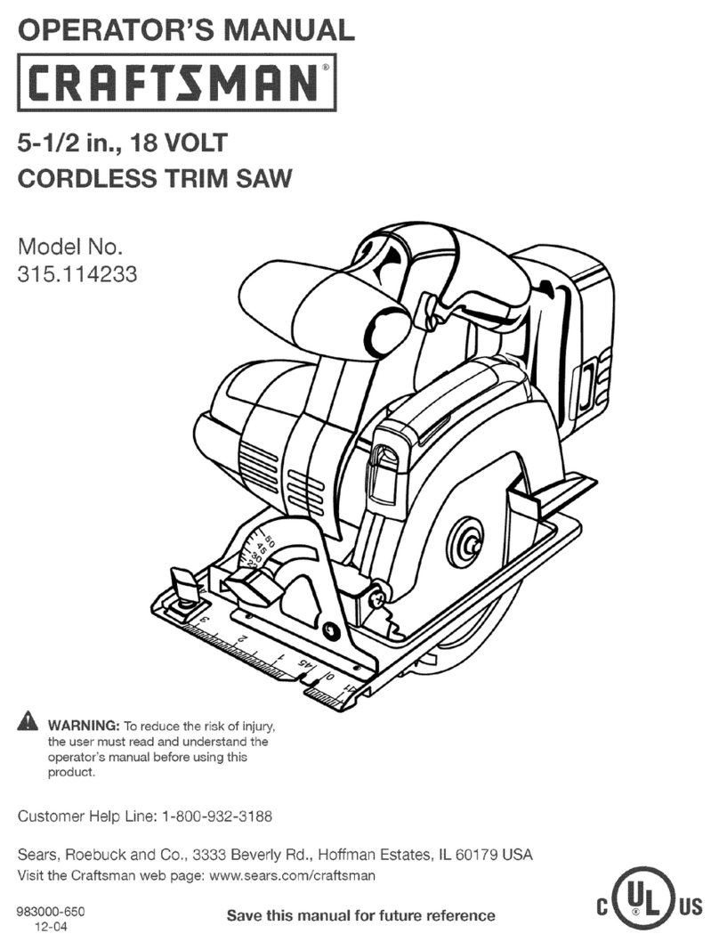 Craftsman 315.114233 Operator's manual