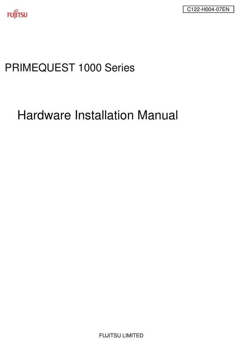 Fujitsu PRIMEQUEST 1000 Series Hardware installation manual