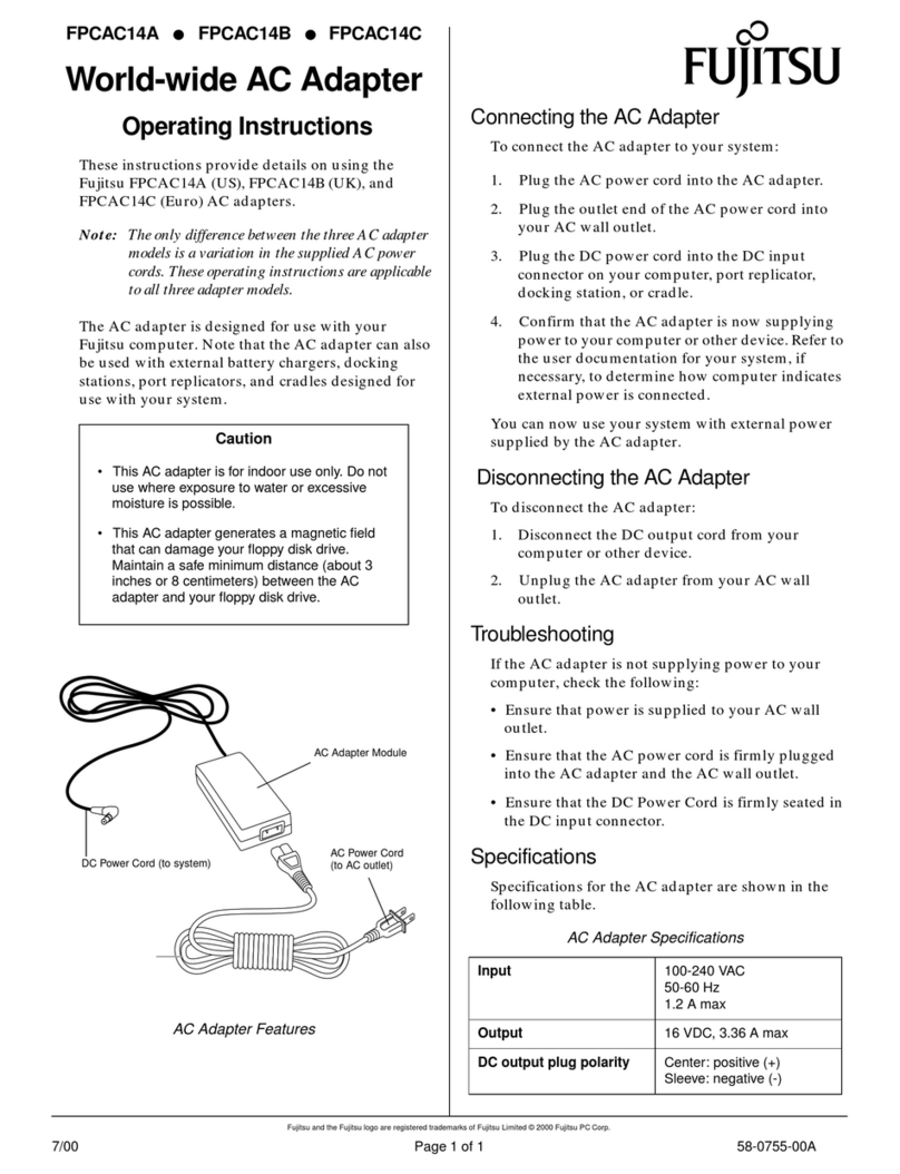 Fujitsu FPCAC14A User manual