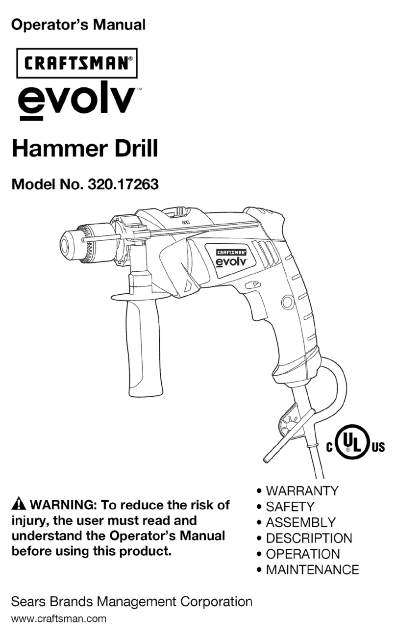 Craftsman evolv 320.17263 Operator's manual