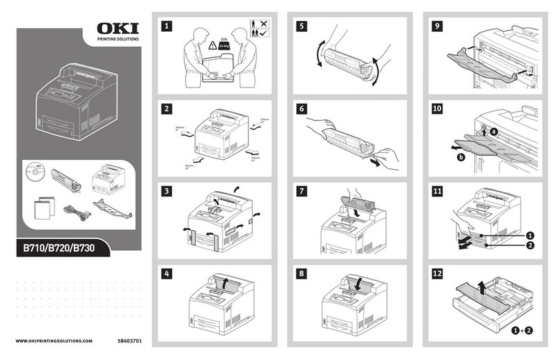 Oki B710dn Installation instructions