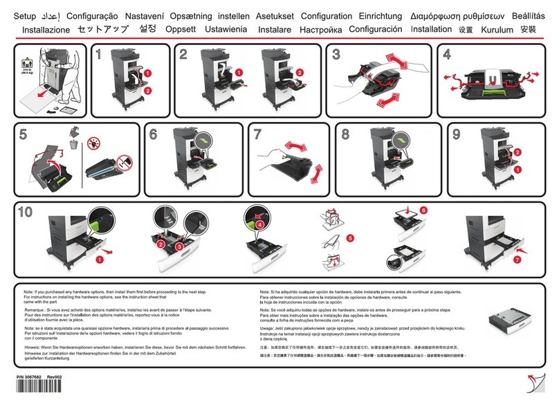 Lexmark MX810 Series Manual