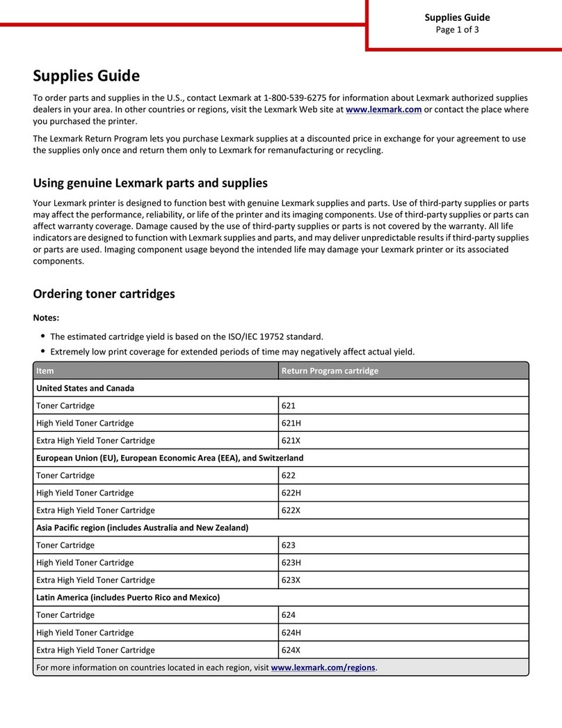 Lexmark MX810 Series User manual