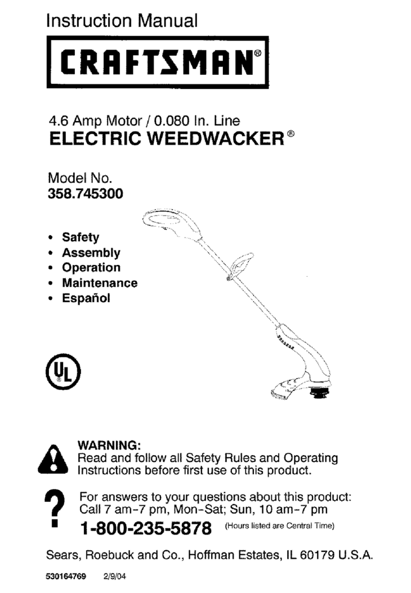 Craftsman WEEDWACKER 358.745300 User manual