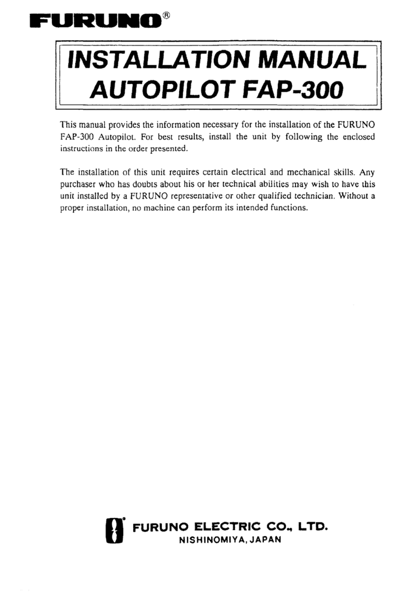 Furuno AUTOPILOT FAP-300 installation manual