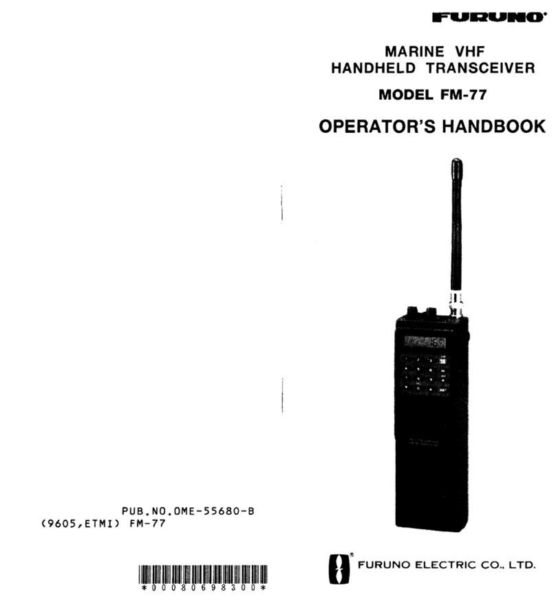 Furuno FM-77 Operator's handbook
