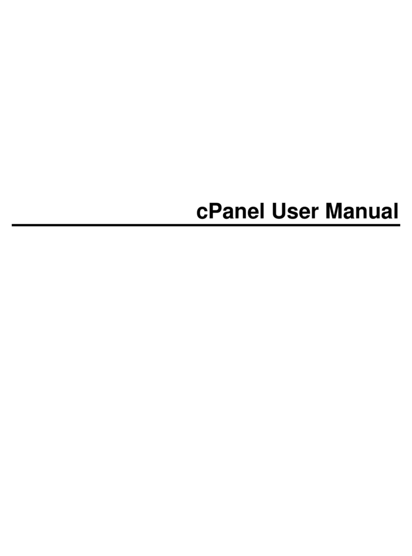 Cpanel Cpanel User manual