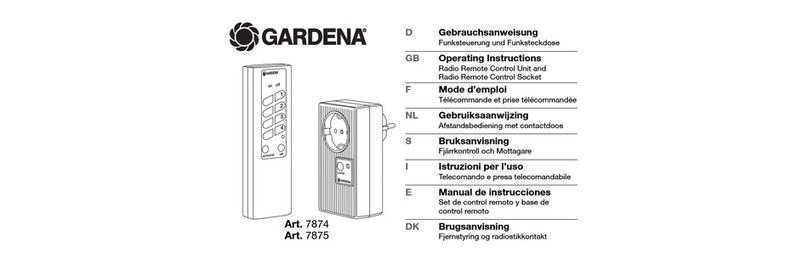 Gardena 7874 operating instructions