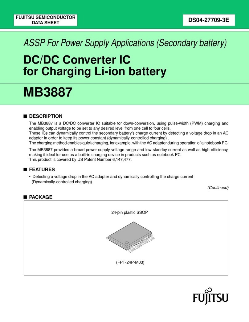 Fujitsu MB3887 User manual