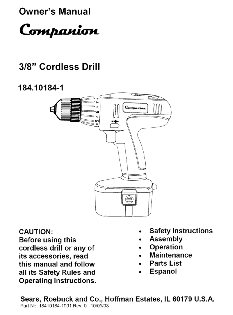 COMPANION 184.10184-1 owner's manual