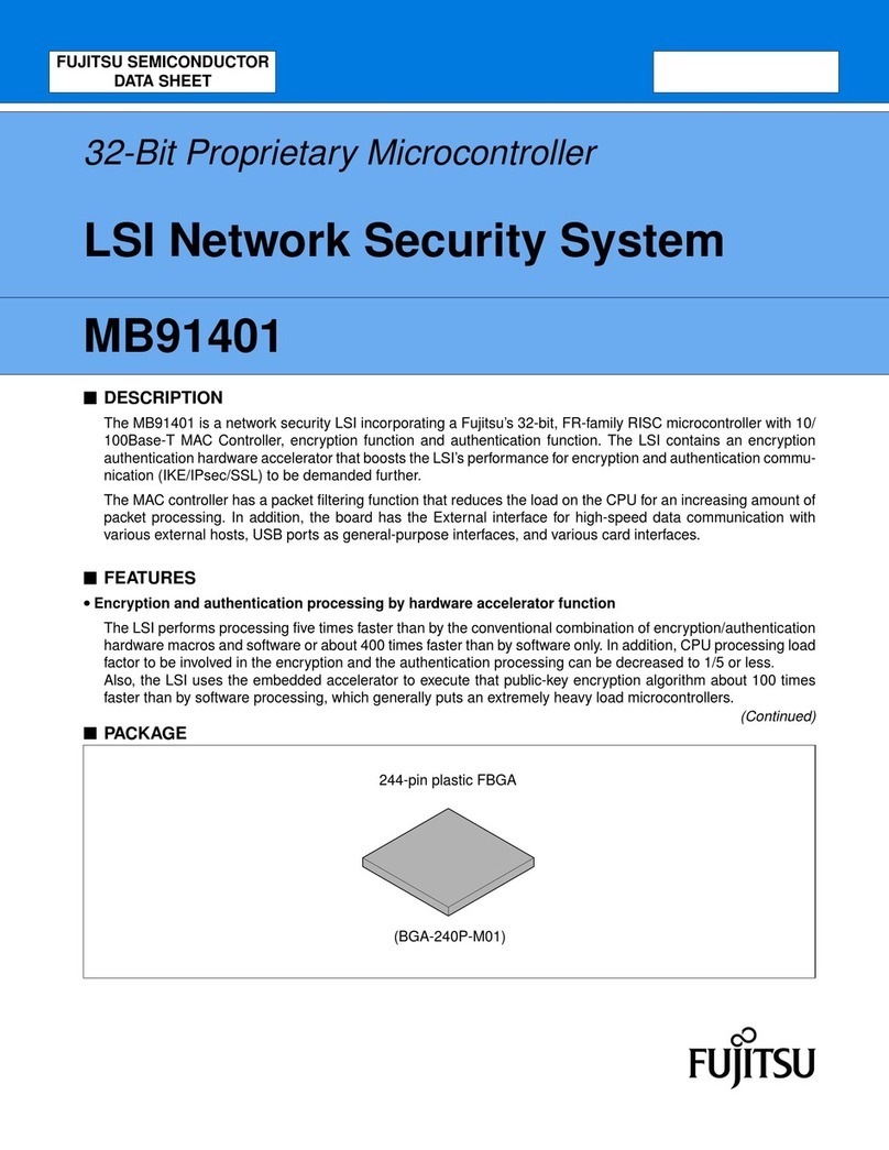 Fujitsu MB91401 User manual
