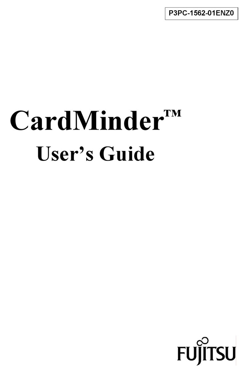 Fujitsu CardMinder Series User manual Fujitsu CardMinder Series User manual