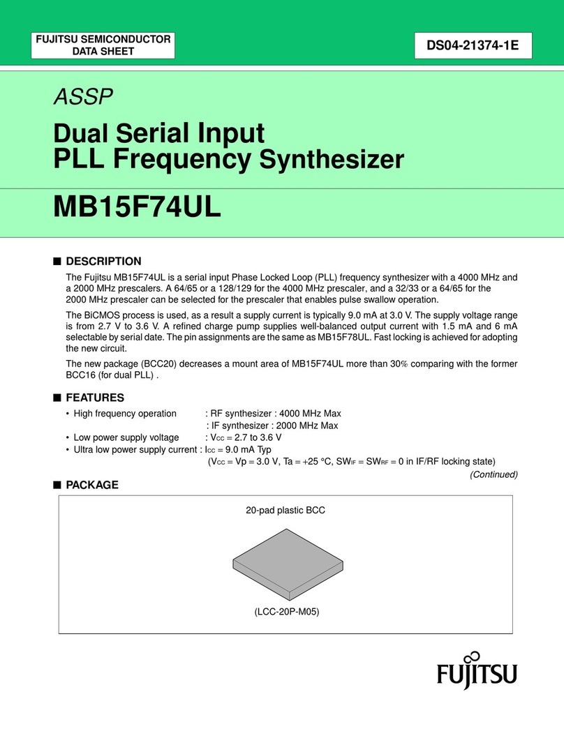 Fujitsu MB15F74UL User manual