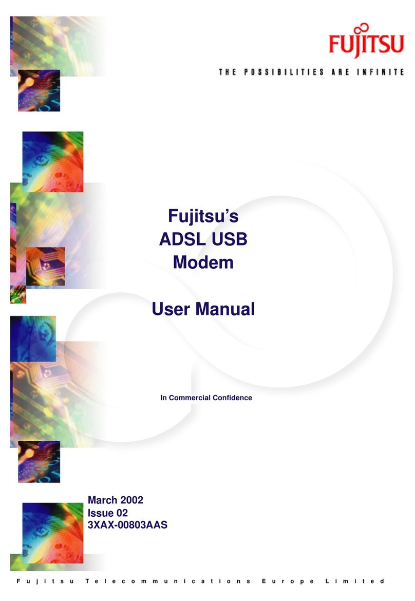 Fujitsu ADSL USB Modem User manual