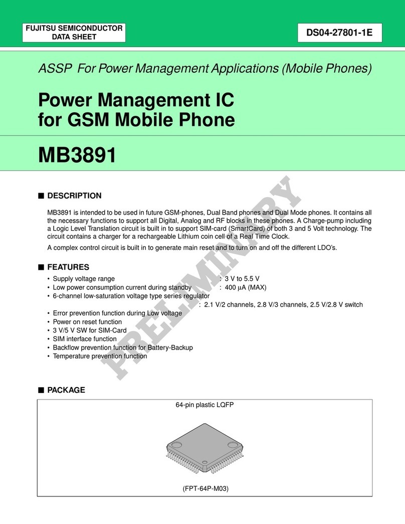 Fujitsu MB3891 datasheet